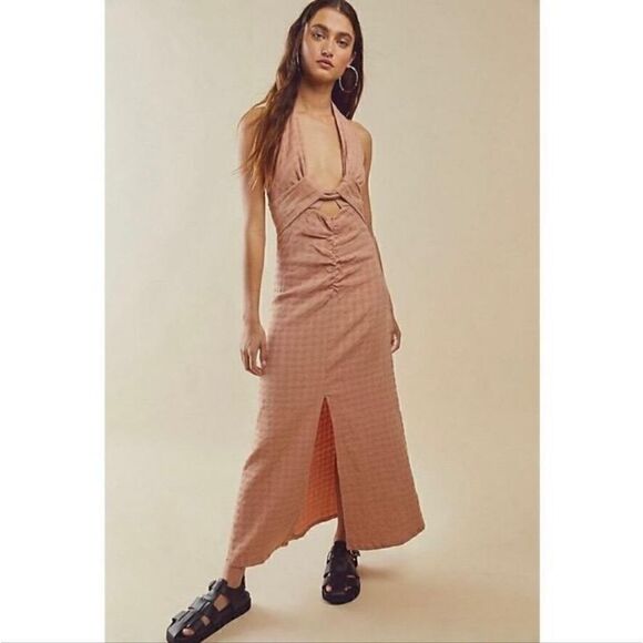 NWOT Free People Endless Summer Nya Maxi Rose Dress Large - Picture 1 of 10